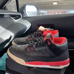 Crimson 3s Sz 6.5Y