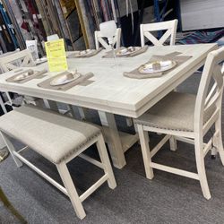 6 Pc Dinning Table Set $1,299