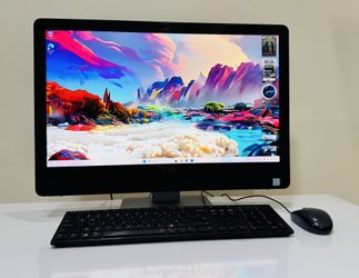 DELL AIO 6th Gen 4 CORE I3 @2,3GHz. 256G SSD, 12G RAM. USB3. DVD, 128M Graphics. WIFI. Bluetooth. Camera, Speakers. 24” Screen. Keyboard. Mouse. Win11