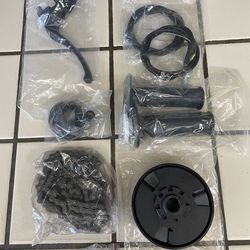 NEW Centrifugal Clutch, Chain, Throttle Kit & Brake Lever W/Cable For Minibikes & Go Carts