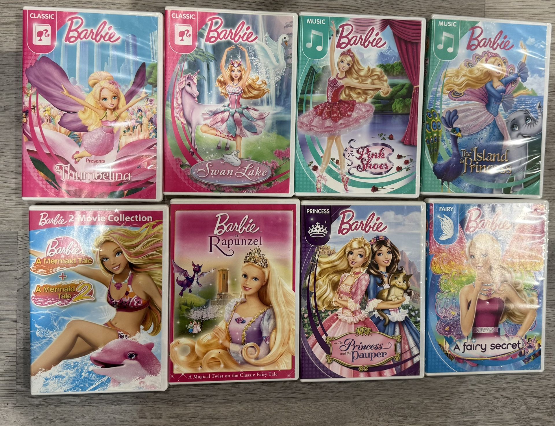 Barbie DVD Bundle – 8 Movies (Great Condition!)