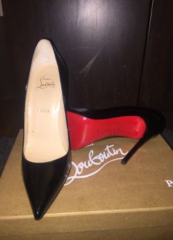 Christian Louboutin Paris black Red Bottom heels size 9.5 9 1/2 39