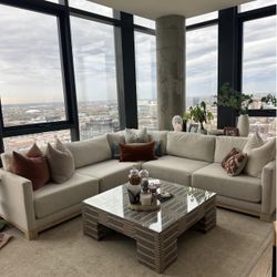 Crate and Barrel Couch, 2 Years Old, Slight Repair Need In Back