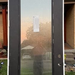 8/0  3/0 fiberglass 1 full lite rainwater glass Exterior Door
