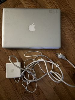 Laptop with charger,