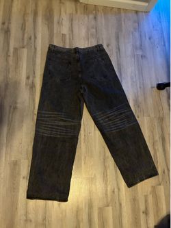 Baggy washed jeans