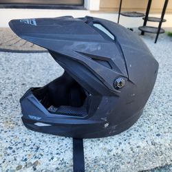 Black Medium Size Dirt Bike Helmet
