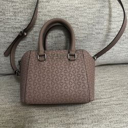 Guess All-Over Monogram Print Tote Bag