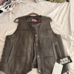 Ladies Leather Vest