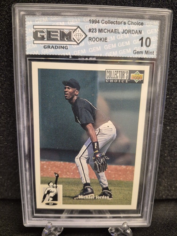 MICHAEL JORDAN ROOKIE CARD #23 GEM MINT 10 MICHAEL JORDAN ROOKIE CARD #23 GEM MINT 10