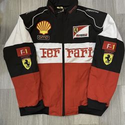 Ferrari Jacket NASCAR Racing Varsity Jacket (L, XL) 