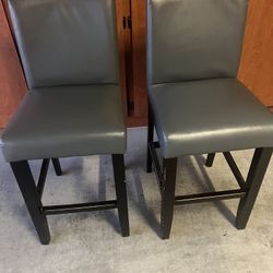 2 Grey Barstools