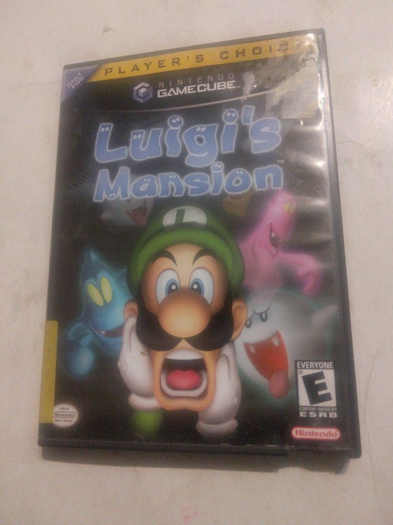 Nintendo GameCube Game Players Choice Luigis Mansion Use