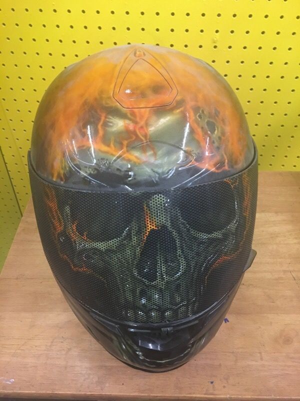 Akuma Motorcycle helmets(the first one pictured is for display only!)