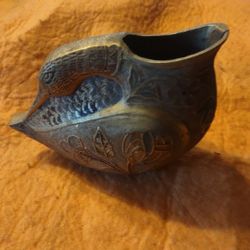 Rare Vintage Collectible Glass Duck Vase
