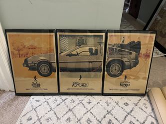 Back To The Future Trilogy (posters & frames) - 12in X 18in