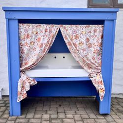 🌿 Potting Bench with Vintage Farm Sink & Stained Glass Windows 🌿