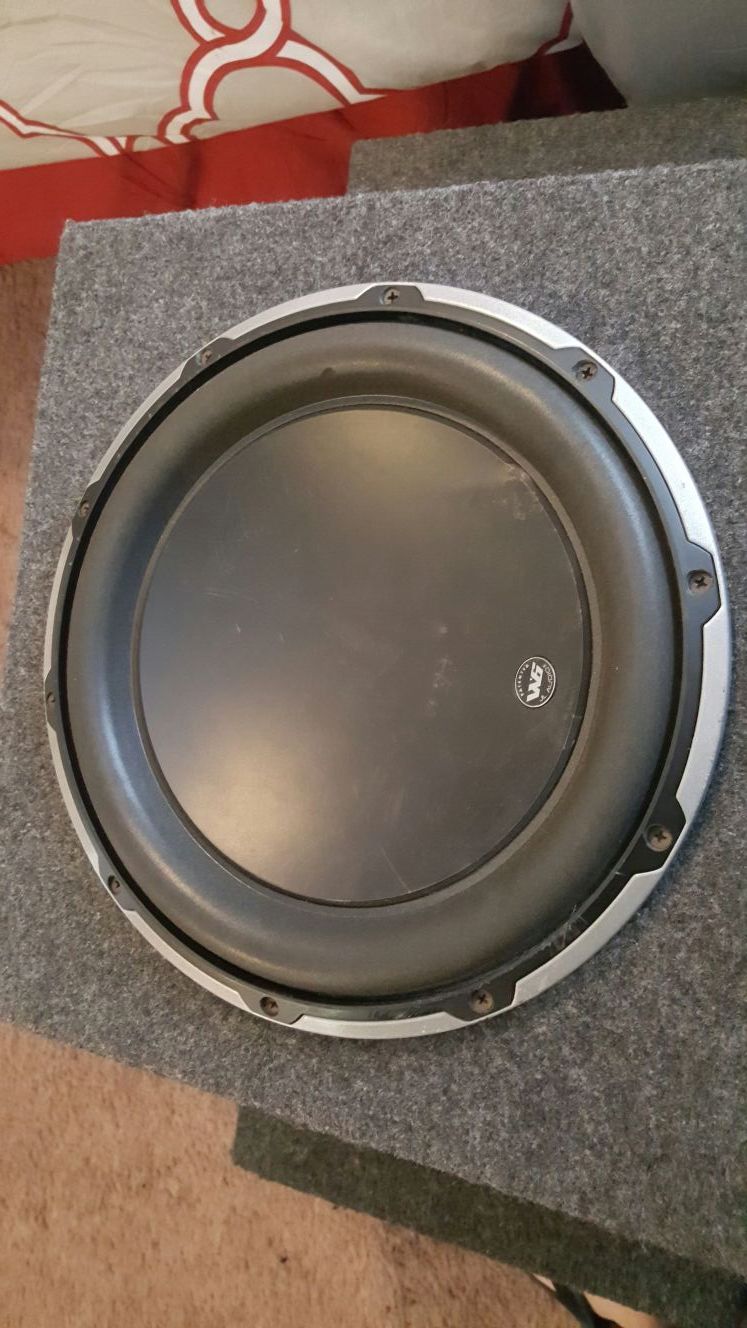 JL Audio W6 12 inch subwoofer in box