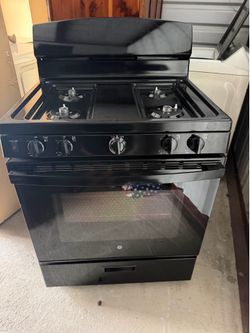 GE Black Gas Range