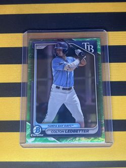 2024 Bowman #BCP-124 Colton Ledbetter Chrome Prospects Lunar Glow Refractor