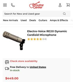 Electro Voice RE20 Microphone