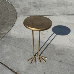 Gold Metal Stork End-table