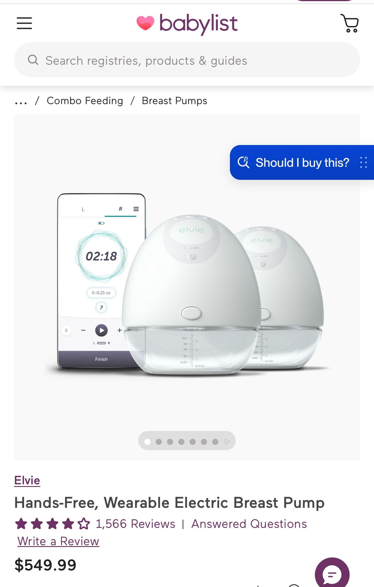 Elvie Portable Breast Pump