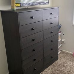 Gray 12 Drawer Dresser