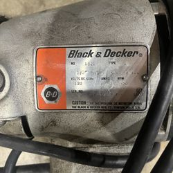 1/2” Black And Decker Drill