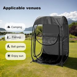 Portable Pop Up Sports Tent for 1 Person, Compact Weather Protection Canopy with Carry Bag, Easy Setup, Instant Shelter for Outdoor Events, Fishing an