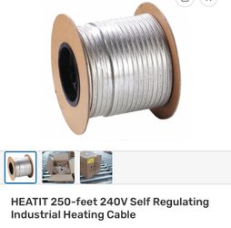 Heatit 250ft - 240 Self regulating Heating Cable