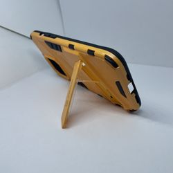For IPhone 13 Pro Orange Kickstand Case Defender 