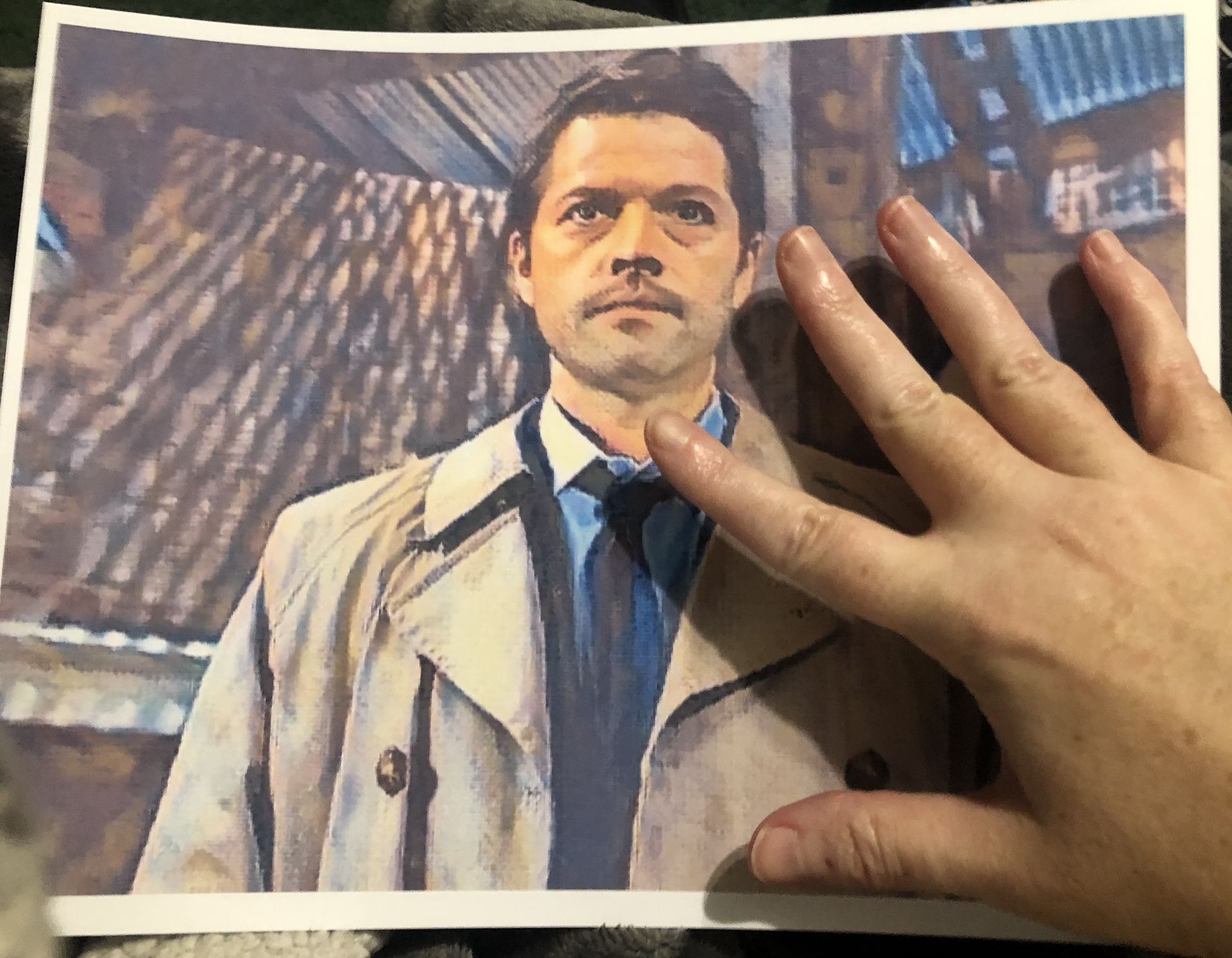 SUPERNATURAL CASTIEL ART PRINT
