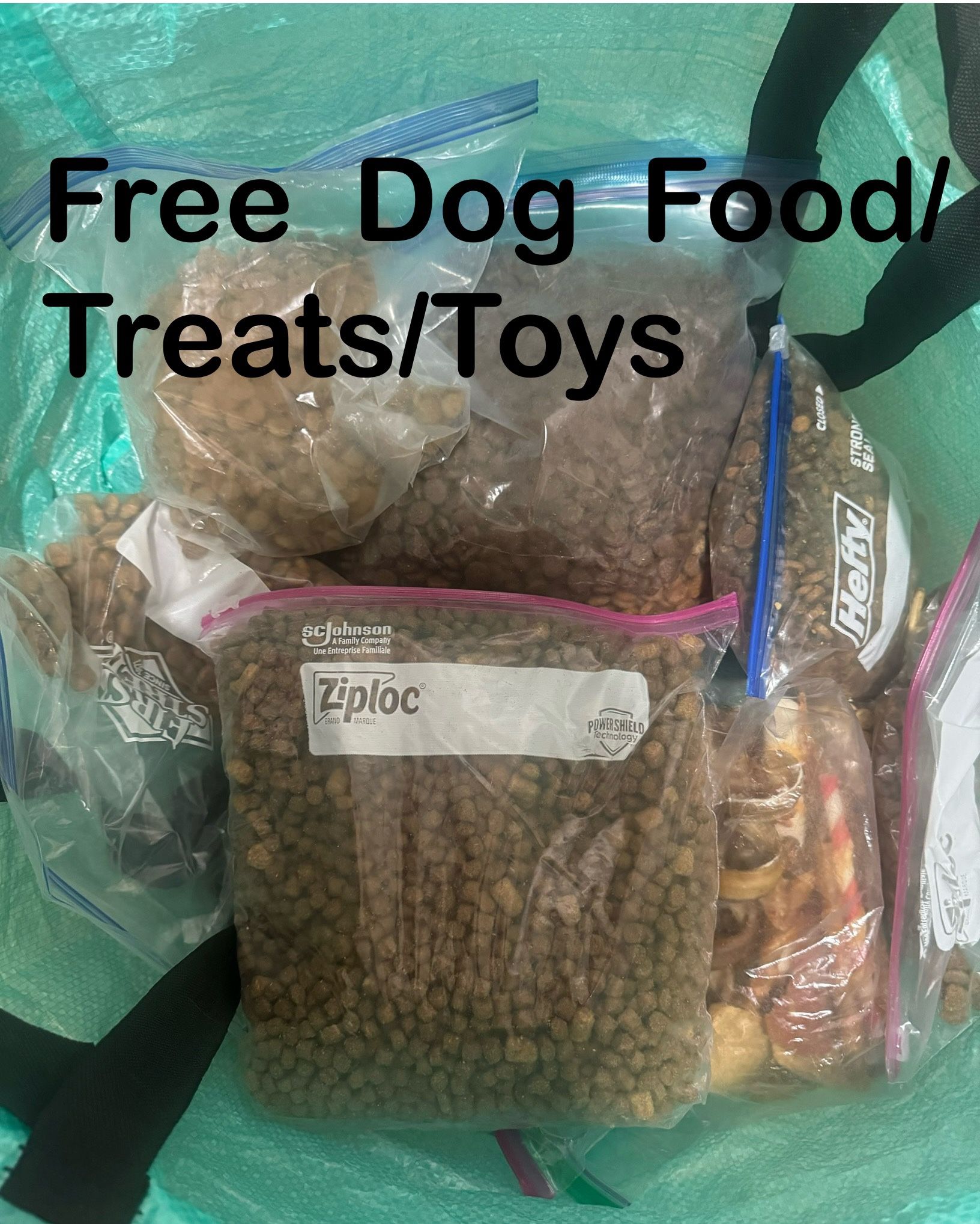 Free Dog Food/treats/toys