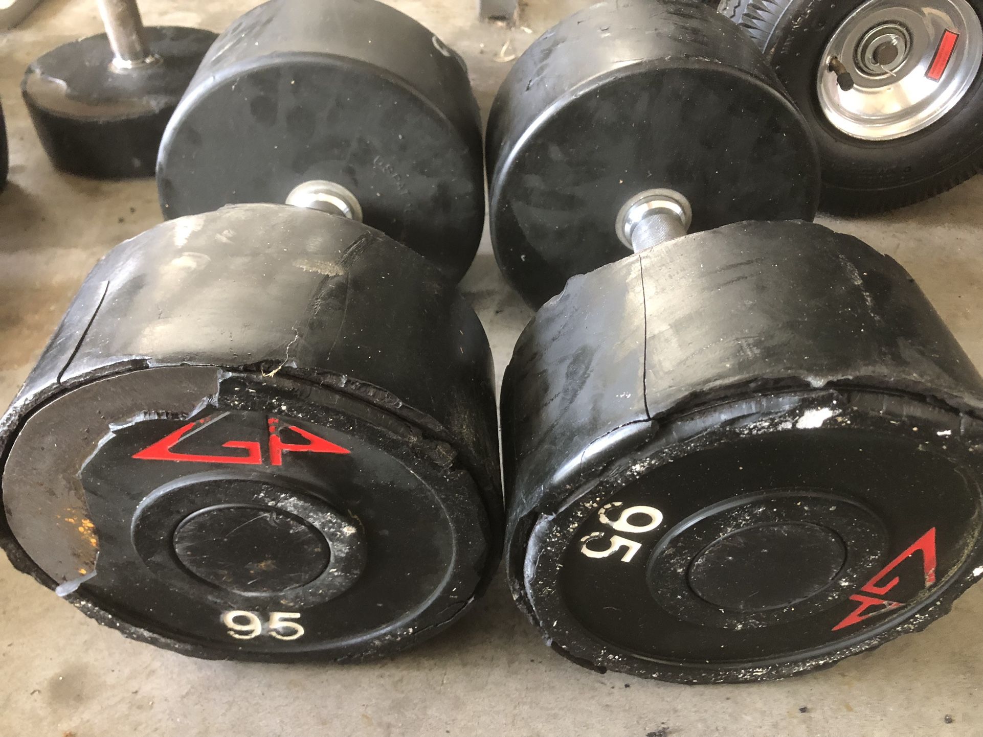 GP Pro Style 95lb Dumbbells for Sale in Austin TX OfferUp