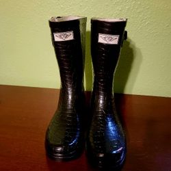 Forever Young New Womens Black Rain Gardening Boots 