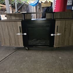 Fireplace TV Stand 