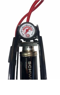 🔥 Schwinn Air Base Plus Foot Pump Bicycle Bike Tire Inflator Gauge Used🔥