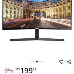 Two Samsung curve monitor 27 Inches (original price $200 each) Selling For $130 Each