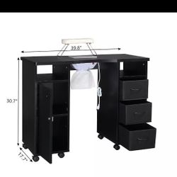 Manicure Desk With Dust Vacuum New In Box