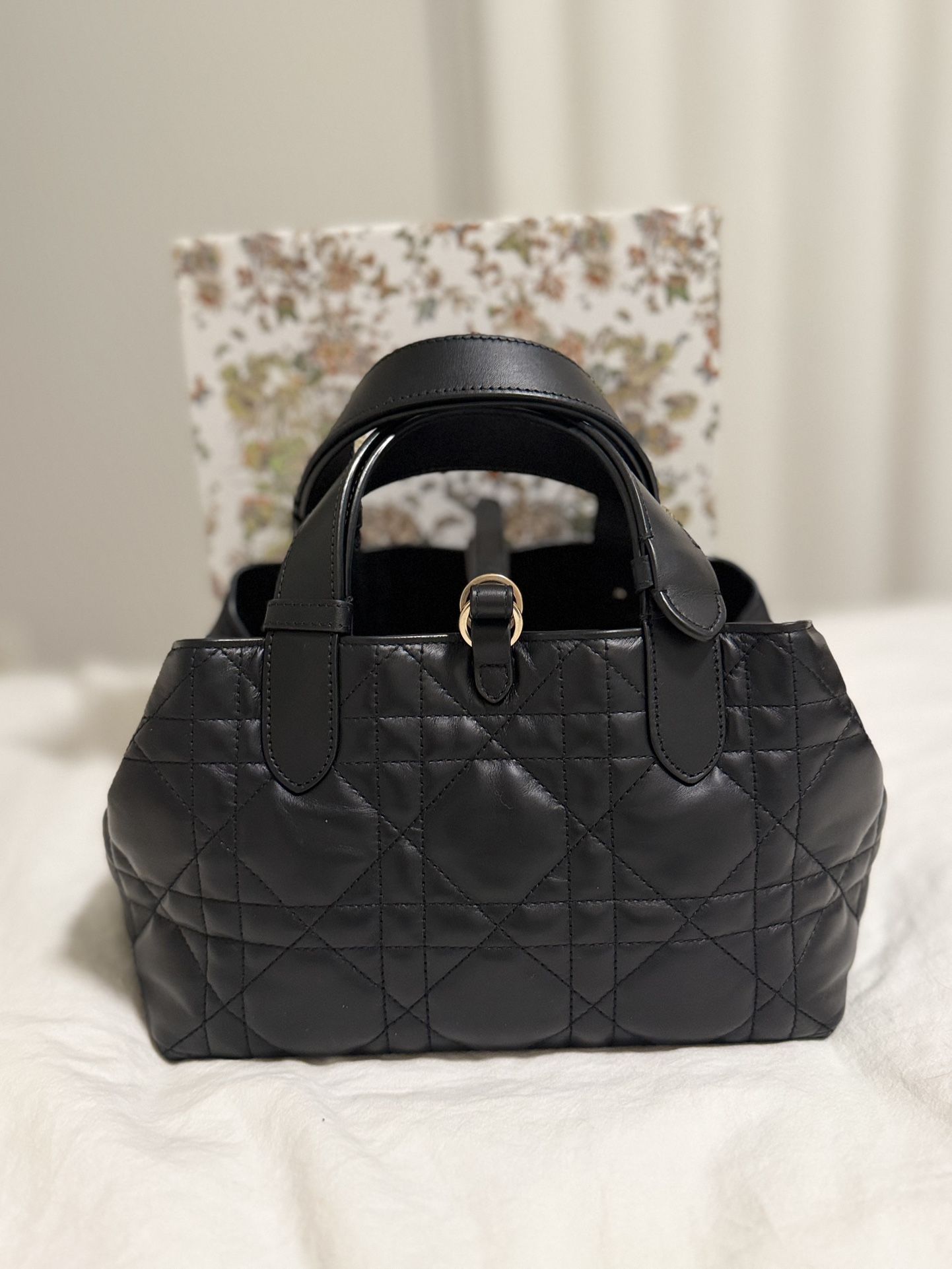 Christian Dior Cannage Top Handle Bag