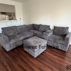 Sectional Sofa With Ottoman