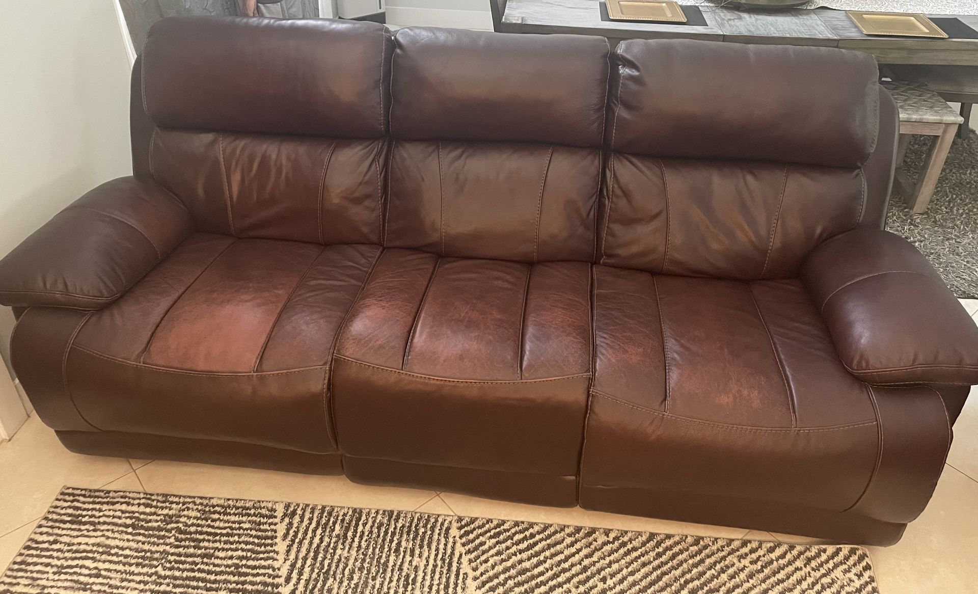 Sofá And Love Seat, Reclining,leather