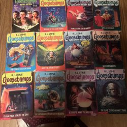 R.L. Stine Goosebumps Books Lot Of 12