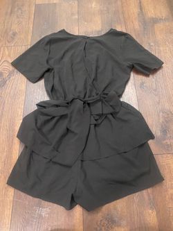 Women’s black shorts jumper romper size medium #21