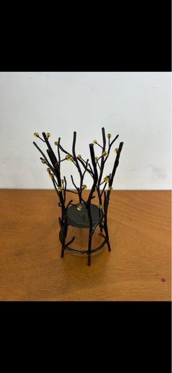 Black Metal Branch Candle Holder