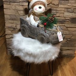 Moose Sitting In The Car With LED Lights