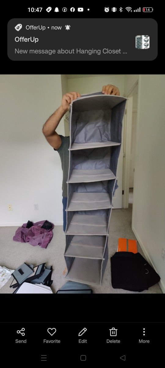 Hanging Closet Organizer With Drawers