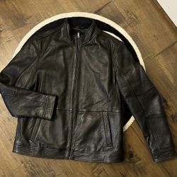 MICHAEL KORS LEATHER RACER JACKET