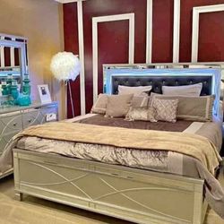 New 4pc Bedroom Set In Box 📦 Buy Now Pay Later $39 Down 